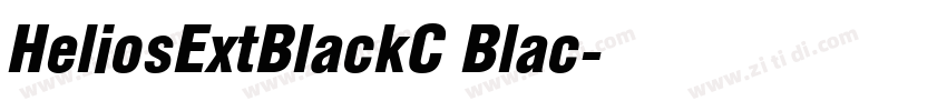 HeliosExtBlackC Blac字体转换